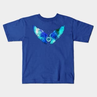 New Year Blue Angel Kids T-Shirt